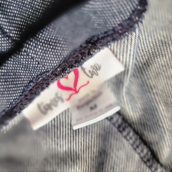 Times Two Maternity Blue Tummy Panel Leggings Size Medium - Picture 6 of 6